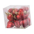 thumbnail image 2 of GUOOL 12Pcs Heart Christmas Tree Ornaments Charm Pendants Shatterproof Xmas Tree Decor Red, 2 of 9