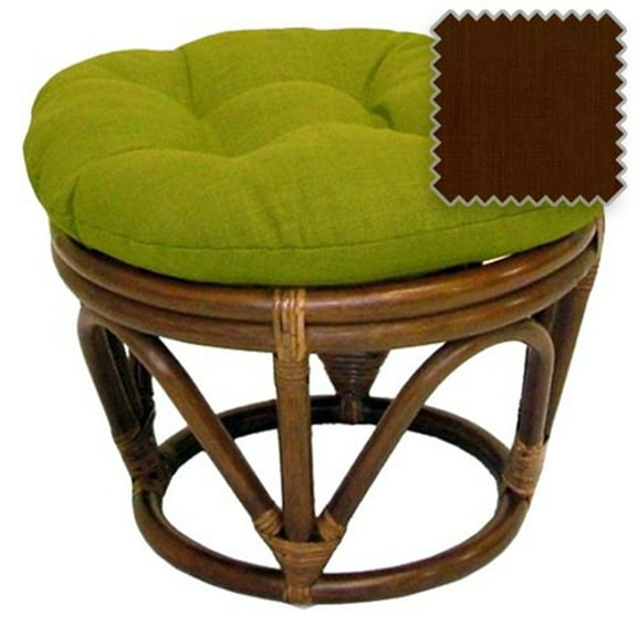 Victorian Ottoman Foot Stool - Cushioned Outdoor Patio Furniture - Stylish Durable Bench for Living Room, Porch