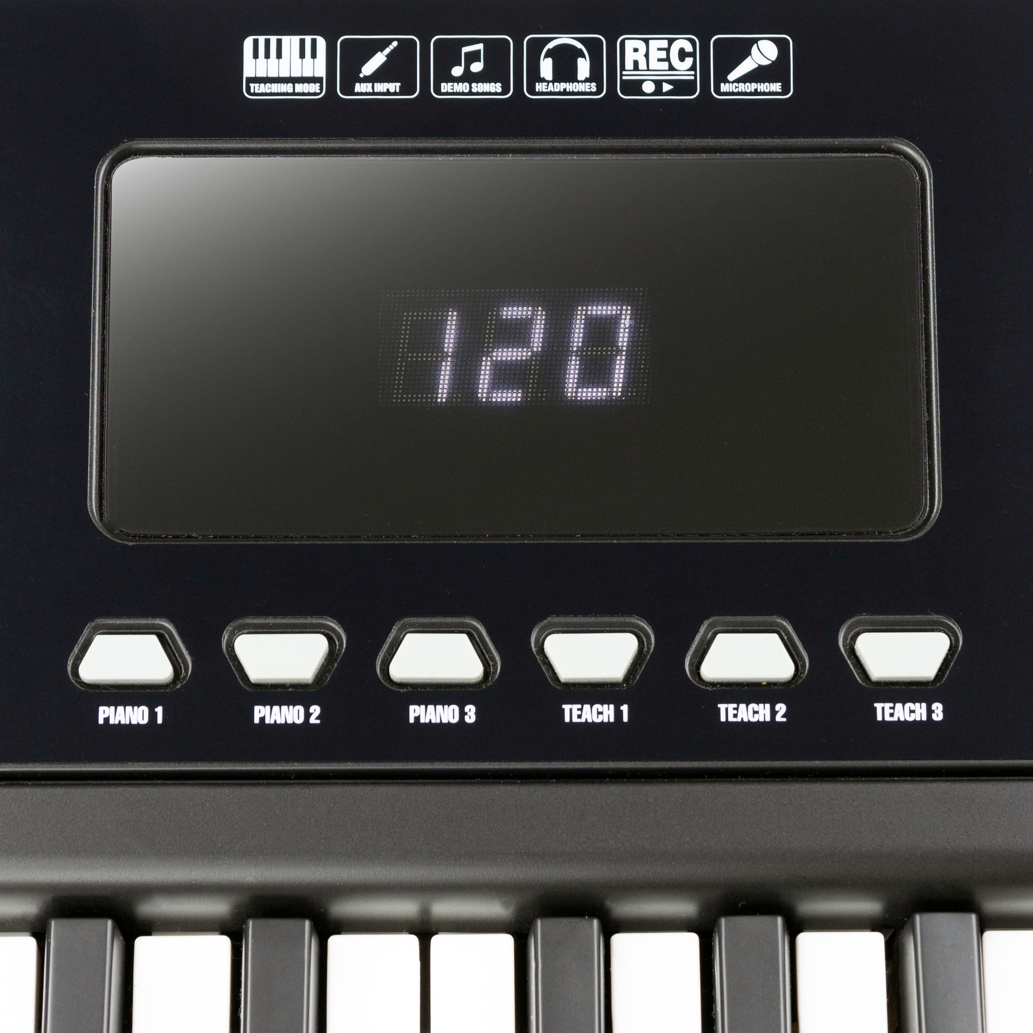 RockJam 61-Key Keyboard Light up Electronic Digital Piano with Note Stickers & Lessons