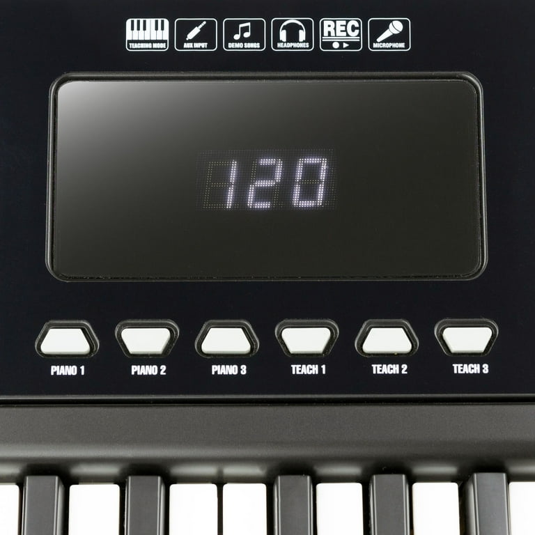 Rockjam 461 Keyboard Piano With Keynote Stickers RJ641LED, Color: Black -  JCPenney