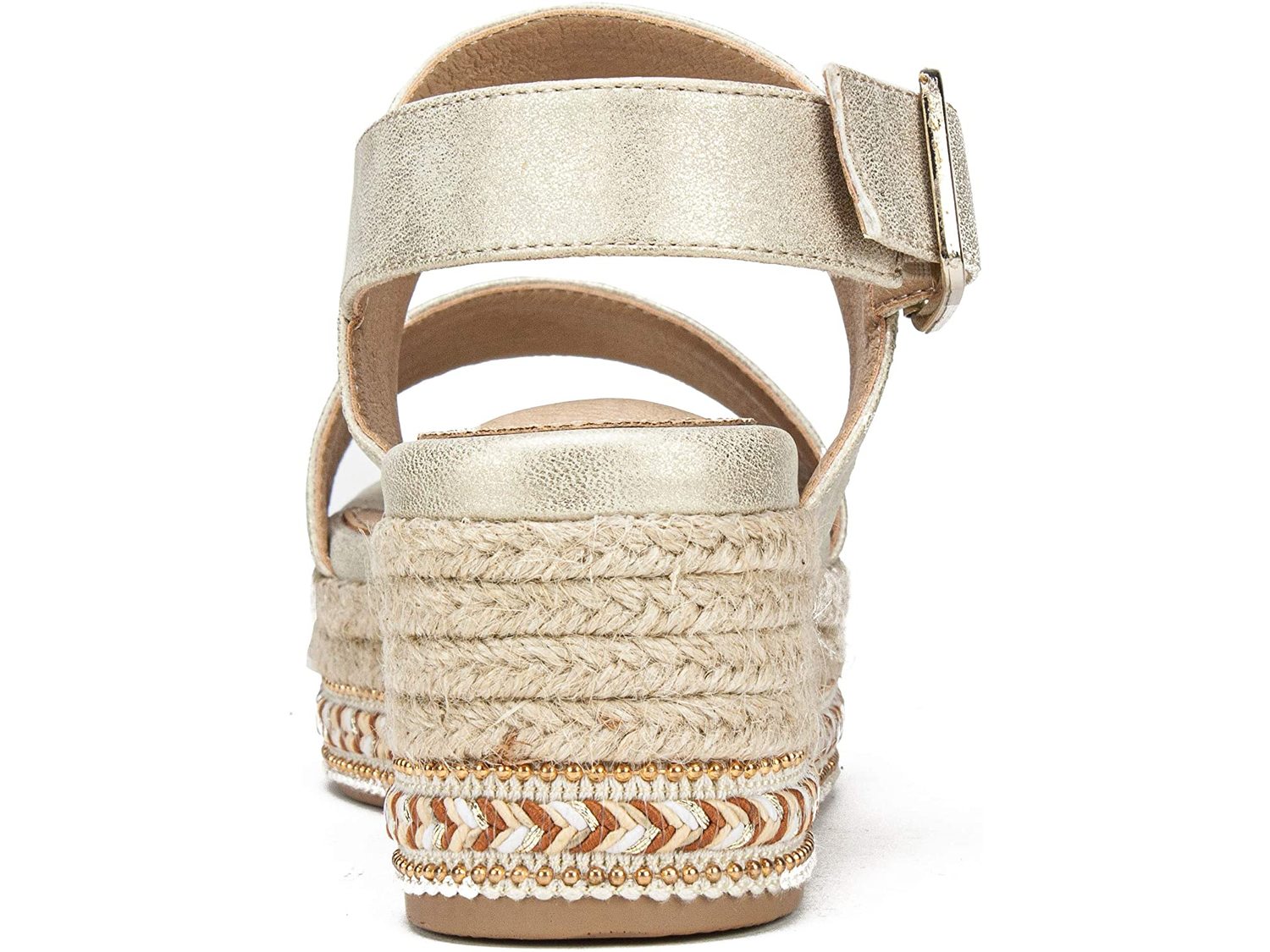 rose gold espadrille sandals