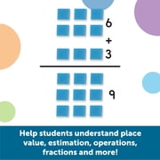 Learning Resources Base Ten Blocks Smart Pack, Classroom Accessories, Early Math Skills, 121 Pieces, Ages 6,7,8+