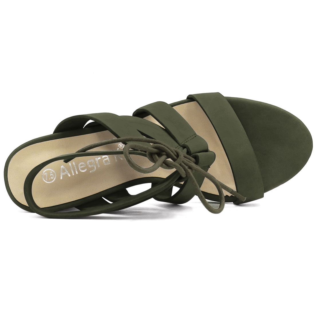 khaki green flip flops