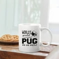 thumbnail image 2 of Pug Tea Cup Gifts For Family / Friends, World's Greatest Pug Dad White Ceramic Mug, Funny Pug Decorative Teacup, Pug Travel Coffee Mug 11 Oz., 2 of 7