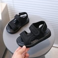thumbnail image 2 of UngA Kids Sandals Girls Boys Comfort Sandals Adjustable Straps for Toddlers Little Kid Black,9.5, 2 of 5