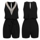 thumbnail image 3 of Mamelucos Casuales Mamelucos casuales para mujer Mono ajustable con cuello en V para mujer para el verano (Negro M) Cgtredaw para Mujer Negro T XL, 3 of 7