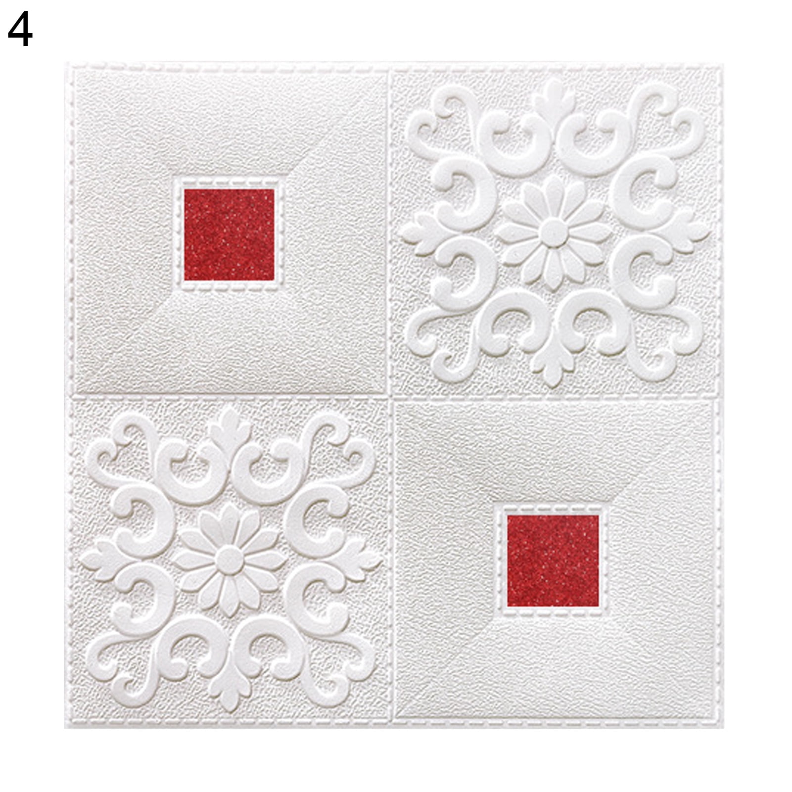 Kinzd Wall Decal Easy to Peel Waterproof XPE 14 x 14 Inch Brick