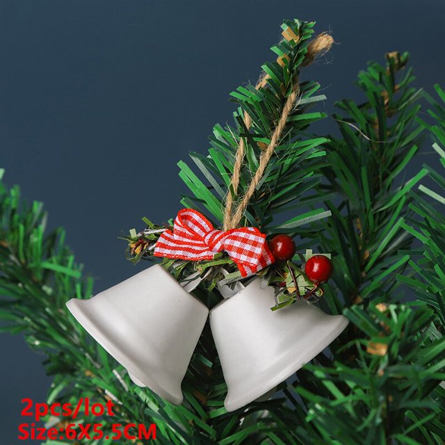 Campana de mano de Navidad para el hogar y la escuela, campanilla de mano para restaurante, servicio de llamada, decoración de árbol de Navidad, 2023