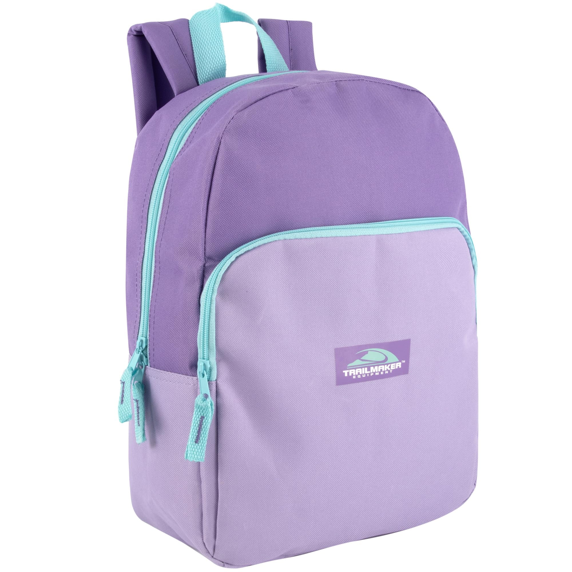 24 Pack of Bulk Wholesale Two Tone Color Backpacks for Travel and Commuting in Mixed Female Colors Pack