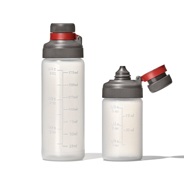 Set de botellas Squeeze OXO Outdoor a prueba de fugas 90, 180 ml (3, 6 oz)