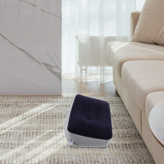 Worgeous Inflatable Foot Rest Pillow Cushion 36X27X15cm Airplane Travel Home Foot Cushion Pad Leg Rest Support Couch for Home Office Planes Business Trips Outdoor