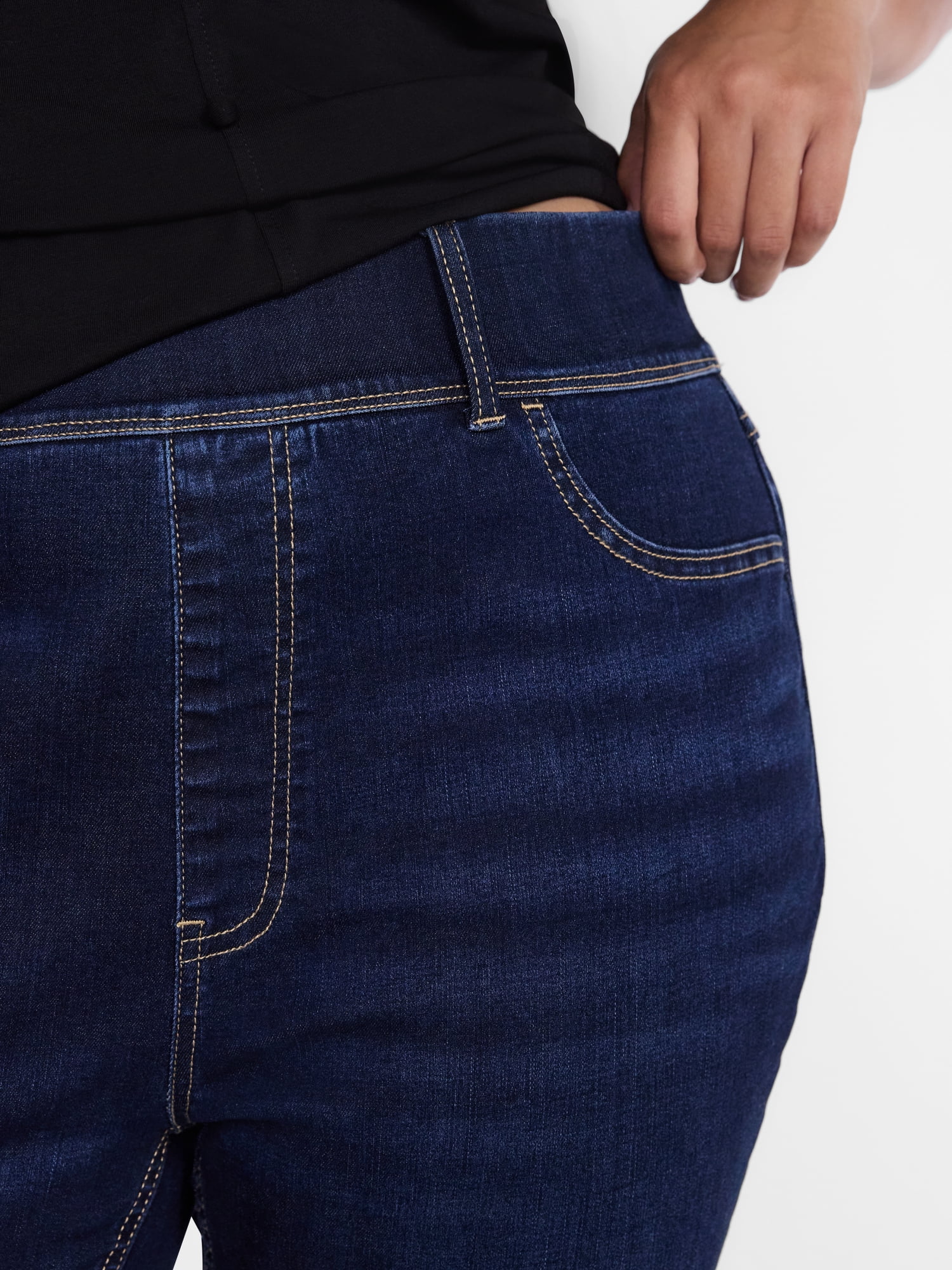 Terra & Sky Women's Plus High Rise Skinny Jeggings, Sizes 0X-4X