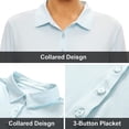 thumbnail image 4 of Women's Golf Shirt Long Sleeve Polo Shirt UPF50+ Sun Protection Moisture Wicking Quick Dry Golf Polo Shirt, 4 of 7