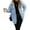 Light Blue, variant on CharmCyan Women Sherpa Lined Denim Jacket Oversized Fit Lapel Collar Button Down Long Sleeve Casual Outerwear Coat with Pockets Blue L