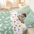 thumbnail image 5 of Homewish Happy Halloween Bat 7-Piece Twin Bedding,White Silhouette Dot Print Bedding Comforter Set,Mint Green,Halloween Reversible, 5 of 8