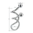 thumbnail image 6 of QQTDFG 1Pc 14G Industrial Piercing Earring 38mm Stainless Steel Long Ear Studs Piercing-Style 4-blue, 6 of 9