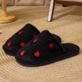 thumbnail image 3 of Zapatillas de algodón para mujer en otoño e invierno, zapatillas de algodón de interior de nuevo estilo para el hogar, además de terciopelo para mantener el calor y las zapatillas peludas de amor con, 3 of 5