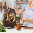thumbnail image 3 of HELLHERO Rooster Pattern Hand Strap Kitchen Blender Dust Cover with Cover Protection Polyester Coffee Machine Dust Cover, 3 of 6