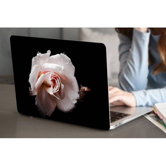 KSK KAISHEK Hard Case Only Compatible MacBook Pro 15"( Retina Display No Touch, 2015/2014/2013/2012) + Black Keyboard Cover Model A1398, No USB-C Rose series 0865