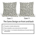 thumbnail image 6 of Vintage Flower Pillow Covers 20x20 Inch Set of 2 Black and Cream Floral Outdoor Decorative Throw Pillows Black Small Floral Print Rustic Farmhouse Pillowcases Cotton Linen Cushion Covers for Couch, 6 of 6