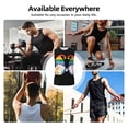 thumbnail image 5 of Bixox Men's Happy Pride Gnome Printed Shirt Sleeveless Fitness Tank Top-XX-Large, 5 of 5