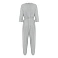 thumbnail image 4 of Hansber Adaptive Jumpsuit for Elderly Women Special Needs with Double Side Zippers Anti-Strip Easy Dress Grey M, 4 of 7