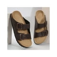 thumbnail image 4 of Women's Adjustable Cork Slides with Soft Footbed, Buckled Slip-On Casual Outdoor Sandals, 4 of 10