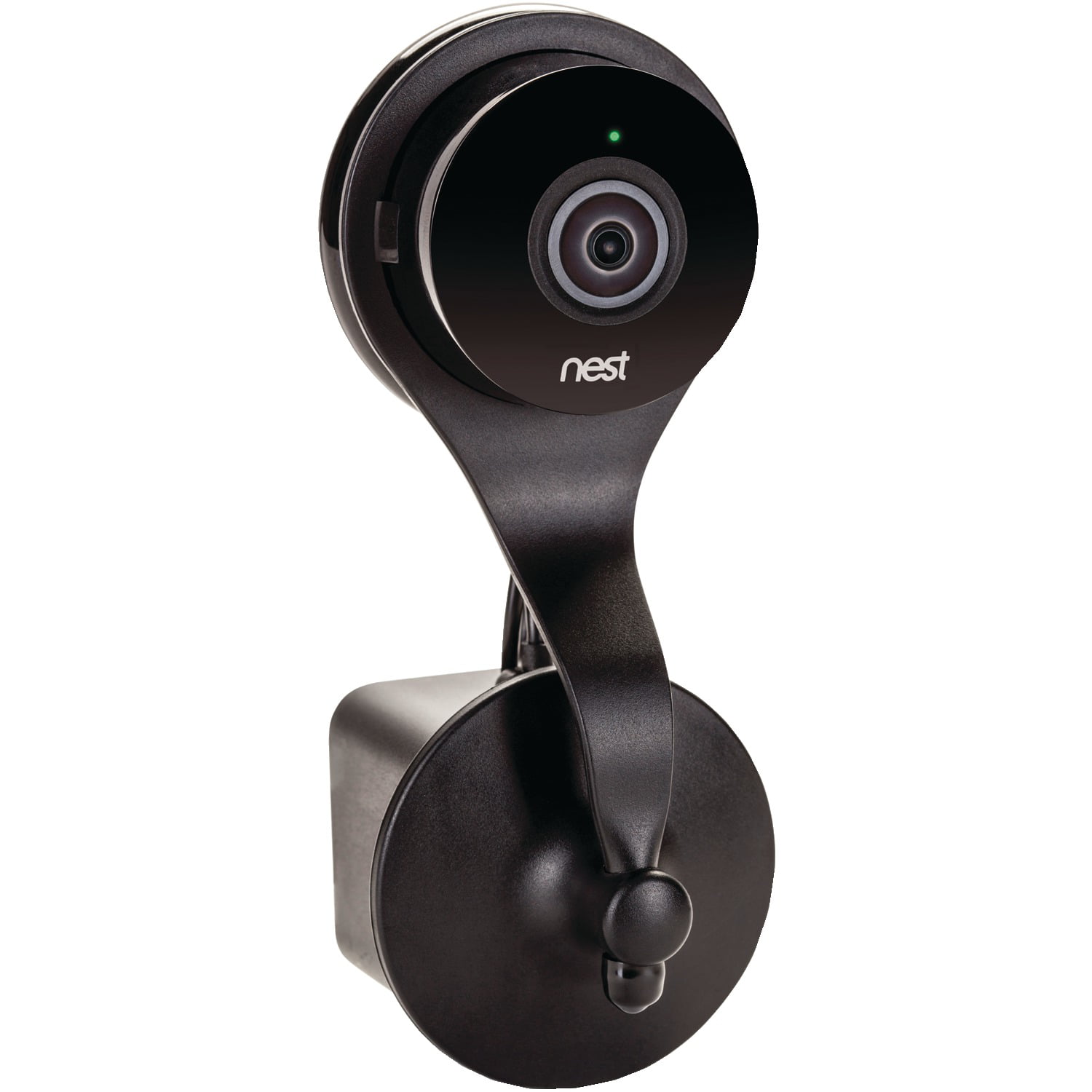 Nest Cam AC Outlet Mount; Wall Mount with 360 Degree Swivel for Nest Cam and Dropcam PRO by Wasserstein Black 