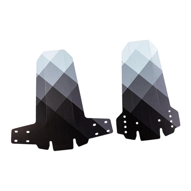 Guardabarros de Bicicleta, Protección de Guardabarros, Repuestos Prácticos, Guardabarros de Bicicleta de Montaña para Bicicletas de Montaña, Deportiva Gris blanco