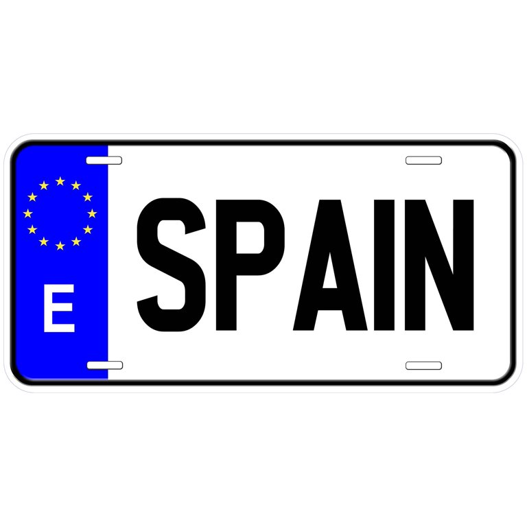 Spain License Plate