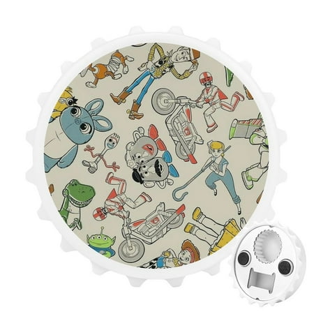 

Toy Story Bottle Opener Magnetic with Fridge Magnets Sticker Unique Gift Idea for Camper Lovers Cool Gadgets Outdoor Picnic Home Using
