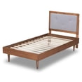 thumbnail image 4 of Baxton Studio Saul Light Grey and Brown Finished Wood Twin Size Platform Bed, 4 of 10