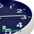 thumbnail image 3 of Sanmadrola Wall Clocks Battery Operated,12 inch Silent Non Ticking Modern Wall Clock for Living Room Bedroom Kitchen Office Classroom Decor Glass Front Navy Blue, 3 of 8