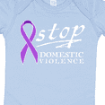 thumbnail image 4 of Inktastic Stop Domestic Violence-purple Ribbon Boys or Girls Baby Bodysuit, 4 of 5