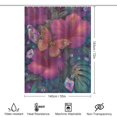 thumbnail image 2 of Magical Butterfly Hibiscus Crystals Garden Shower Curtains - Bath Shower Curtain Set with 12 Hooks for Adults Kids Bathroom Decor Accessories, 2 of 7