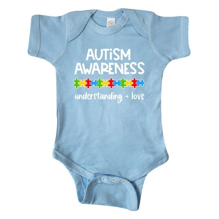 

Inktastic Autism Awareness Understanding and Love with Puzzle Pieces Gift Baby Boy or Baby Girl Bodysuit