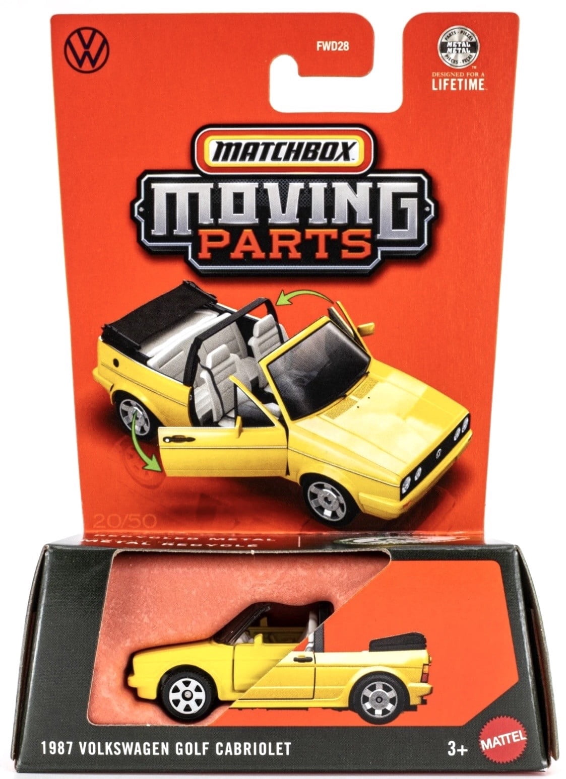 Matchbox Moving Parts 2023 - 1995 Volkswagen Golf MK (38/54