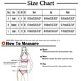 thumbnail image 2 of Traje de baño de tres piezas con shorts de talle alto y tirantes cruzados para mujer., 2 of 3