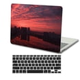 thumbnail image 1 of KSK KAISHEK Hard Shell Cover for MacBook Pro 15 inchs 2016 2017 2018 2019 A1707&A1990 + Black Keyboard Cover, Red series 0166, 1 of 5