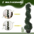 thumbnail image 4 of Outsunny Artificial Cedar Tree Fake Plant in Pot Indoor Décor 3FT, 4 of 10
