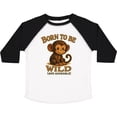 thumbnail image 3 of Inktastic Born to Be Wild Adorable Monkey Boys or Girls Toddler T-Shirt, 3 of 5