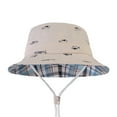 thumbnail image 1 of Cartoon Fish Print Kids Summer Sun Hat UV Protection Bucket Cap with Chin Strap, 1 of 10