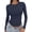 Navy, variant on Long Sleeve Tshirts Shirts for Women, Baberdicy Women's Long Sleeve Tops Round Neck Solid Color Slim Fit Casual Layering Tees , Fashiona01 L