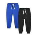 thumbnail image 2 of jobturf 2 Pack Boys Sweatpants Trendy Kids Soft Active Basic Tapered Jogger Pants Drawstring Elastic Waist Trousers with Pocket 5-14 Years, 2 of 3