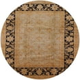 thumbnail image 1 of Ahgly Company Indoor Round Mid-Century Modern Mahogany Brown Oriental Area Rugs, 8' Round, 1 of 6