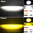thumbnail image 4 of Luz de trabajo LED yuxing 8D 3 pulgadas 6000 K 3500 K amarillo montaje empotrado 12 V 24 V 1 pieza redonda, 4 of 5