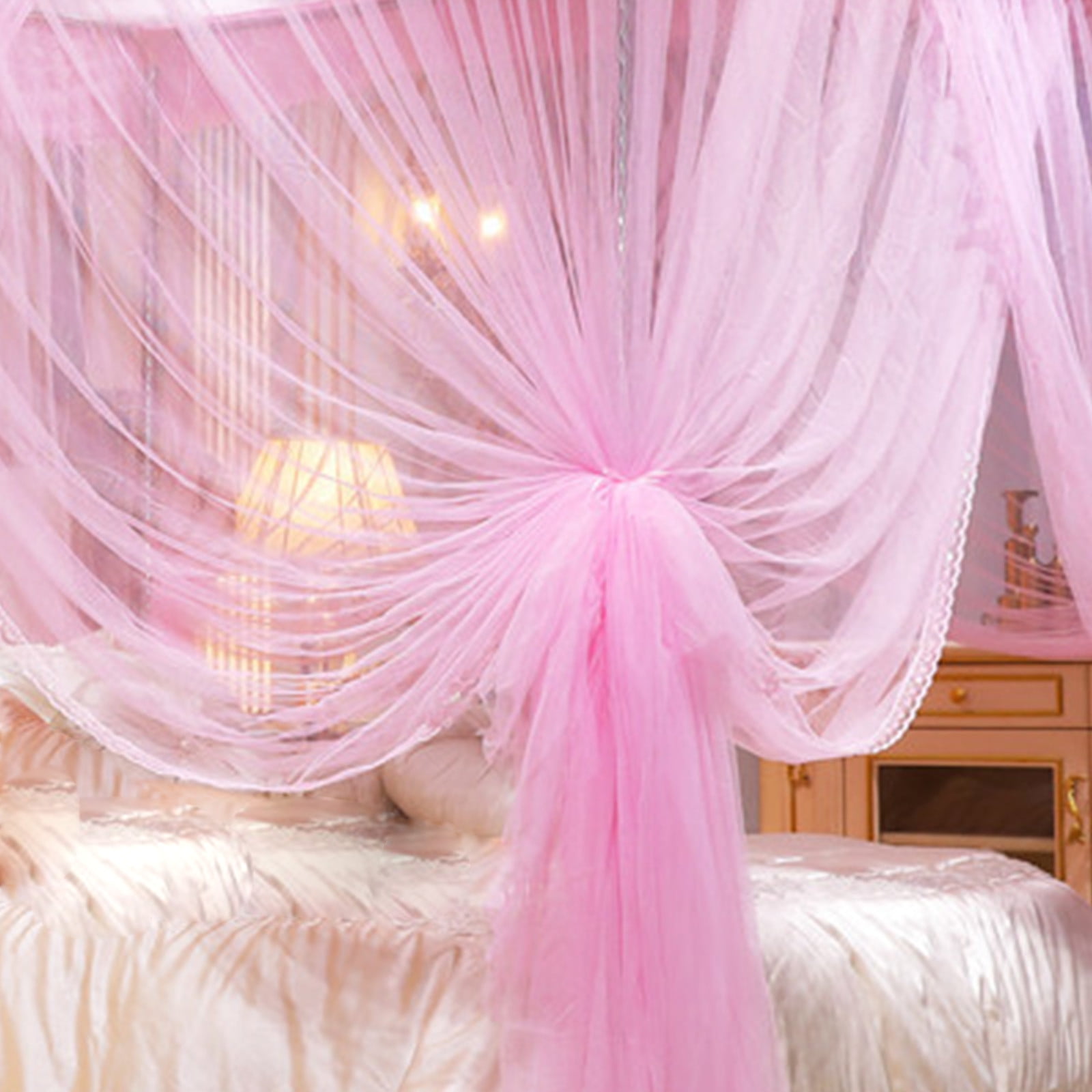 XGFHYJEH Bed Canopy, Breathable Mosquito Net for Twin/Full/Queen Size Beds, 360° Protection, Ultra Fine Mesh, Foldable Bed Curtain for Indoor Bedroom Dorm