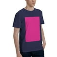 thumbnail image 2 of Bingfone Darkmagenta Men'S Loose Fit Short-Sleeve Pocket T-Shirt, 2 of 7