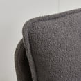 thumbnail image 4 of Accent Chairs, Modern Sherpa Lamb Fabric Armchair with  Ergonomic Backrests, Comfy Upholstered Armchair Leisure Single Sofa Chair for Bedroom, Office Living Room Small Space, Gray, 4 of 7