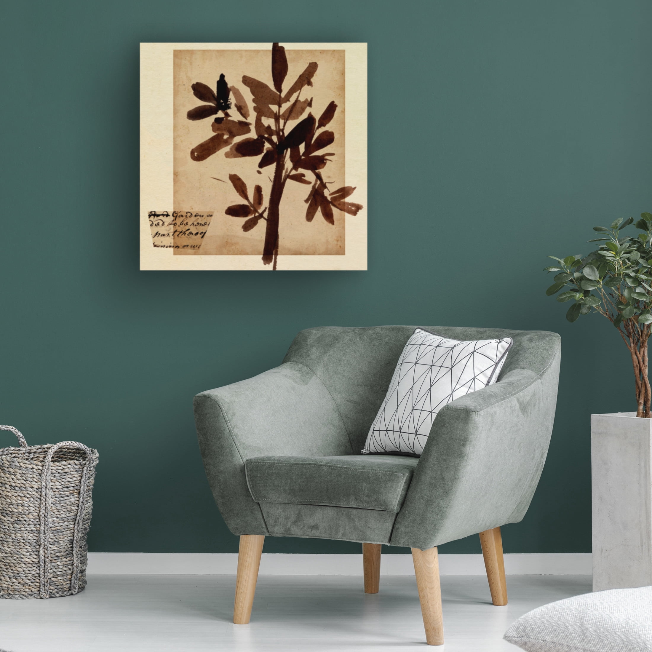 Canvas Wall Art - Melissa Wang 'Last Memory I' Wall Art for Living Room, Bedroom, or Office Décor by Trademark Fine Art - 18 x 18 Inches